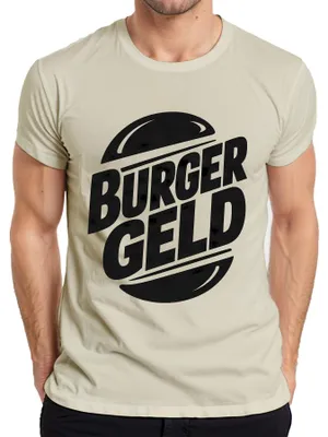 Productafbeelding van Burgergeld, woordspeling, grappig, bijna een uitspraak, sarcasme, heren T-shirt, natuur, XL