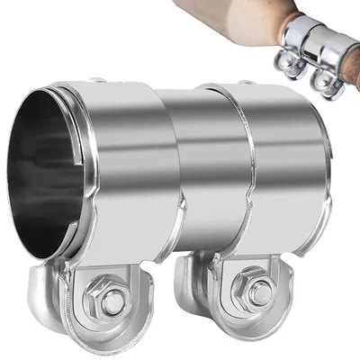 Immagine prodotto di Morsetto universale per scarichi in acciaio inossidabile, dimensioni 70 x 125 mm