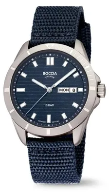 Produktbild von Boccia Titanium Herrenuhr 3685-01 – Sportliche Quarzuhr 40 mm Saphirglas