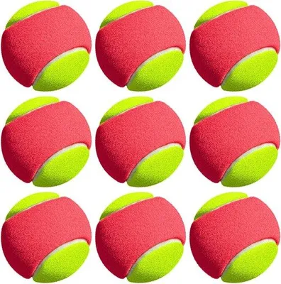 Produktbild von Tennisbälle für Kinder und Anfänger - 9 Stück in Orange.
