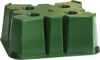 Produktbild von BELLI rechteckige grüne Regentonne, 350 l