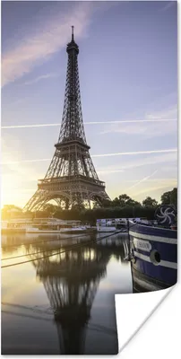 Produktbild von MuchoWow® Poster Eiffelturm - Paris - Wasser 20x40 cm - Plakat - Foto
