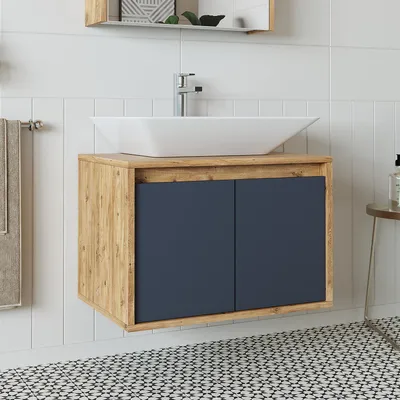 Immagine prodotto di Roomart ATLANTIC-65 Mobile da bagno base, larghezza 65 cm, rovere antracite