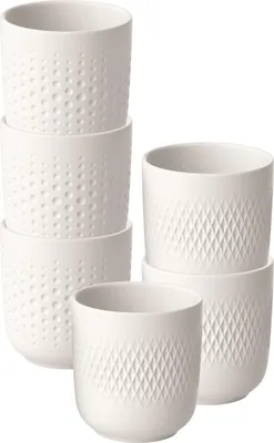 Produktbild von Villeroy & Boch Manufacture Collier Becher-Set 290 ml 6-teilig blanc