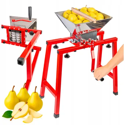 Produktbild von Manuelle Obstzerkleinerer 7 l aus Edelstahl mit Ständer