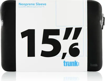 Image de Trunk Neoprene Sleeve, noir - PC Laptop 15.6"
