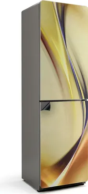 Produktbild von Fließende Linien und Wellen – Magnetische Kühlschrank Abdeckung – Dekorfolie magnetisch Küche – Kühlschrank Magnet Deko – selbstklebende Magnettafel – Magnetfolie für Kühlschranktür – 60x205 cm
