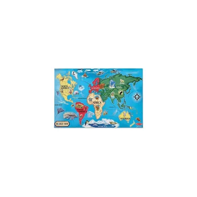 Produktbild von Melissa & Doug Fussbodenpuzzle Weltkarte