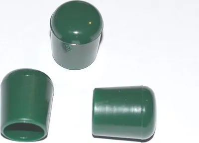 Produktbild von 50 x Kappe für Rundrohr D=18 mm L=21 mm grün PVC