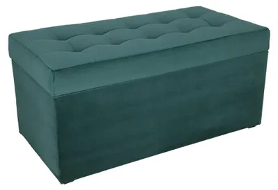 Obrázek produktu pro MG Design, modrý polohovací taburet, 45x90 cm - úložný prostor 100 litrů, nosnost až 300 kg, stabilní tvar, dodávaný v sestaveném stavu, vhodný do obývacího pokoje a chodby