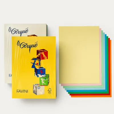 Immagine prodotto di Favini A71X514 carta inkjet A4 (210x297 mm) 500 fogli Blu, Verde, Arancione, Rosso, Giallo