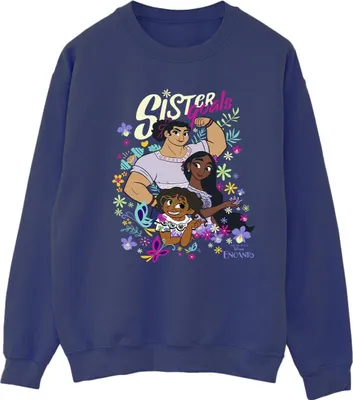Produktbild von Disney - "Encanto Sister Goals" Sweatshirt für Damen BI16799 (M) (Marineblau)