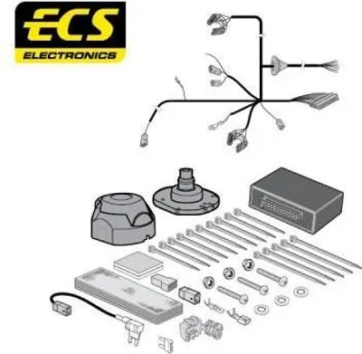 Produktbild von ECS FI004BB Elektrosatz Anhängerkupplung E-Satz für FIAT PUNTO (188) Anhängevorrichtung