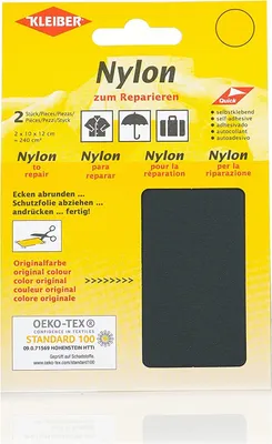 Produktbild von KLEIBER Nylon-Flicken selbstklebend grau 2 Stück