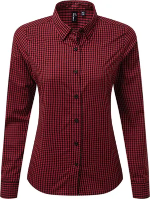 Immagine prodotto di Premier Workwear - Camicia a maniche lunghe Maxton Check Donna