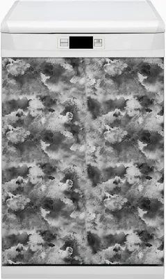 Produktbild von Magnet für Spülmaschine Abwaschbar 45x80 cm Magnet für Spülmaschine Magnetmatte Dekor - Dunkle Wolken