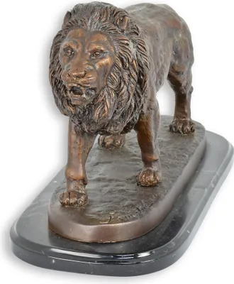 Produktbild von Bronzeskulptur Löwe Replikat Retro Design Dekoration