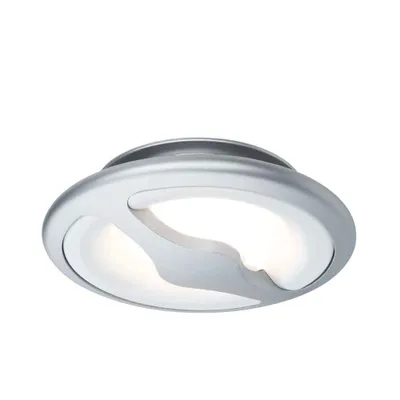 Immagine prodotto di Set di faretti da incasso Paulmann Premium, modello Side LED, orientabili a 30°, 1x10W, 230V/700mA, diametro 152mm, finitura cromo opaco/alluminio