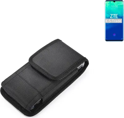 Produktbild von Holster Gürteltasche kompatibel mit ZTE Axon 10 Pro Holster Gürtel Tasche wasserabweisend Handy Hülle Schutz Hülle Outdoor schwarz K-S-Trade