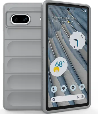 Produktbild von Handyhülle für Google Pixel 7A Weich TPU Silikon Stossfest Anti-rutsch Hülle Grau
