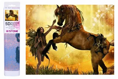 Image de Mosaïque de diamants Cheval et lutin 1005252