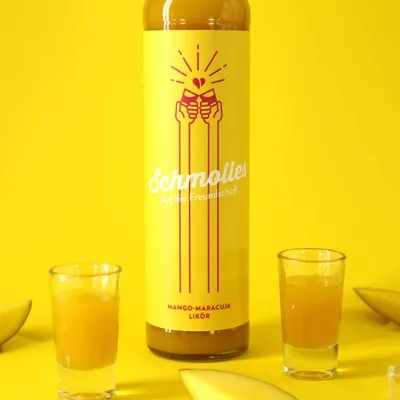 Produktbild von Schmolles Mango-Maracuja Likör // 0,5L 15%