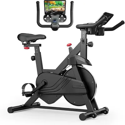 Immagine prodotto di Cyclette da casa - Bicicletta fitness - Bicicletta da indoor - Bicicletta - Bicicletta da allenamento - Resistenza magnetica