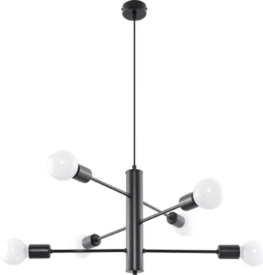 Produktbild von Kronleuchter DUOMO 6 6xE27 15W Stahl 85x60x60cm Sollux Lighting