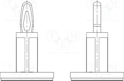 Image de 10 pièces, couleur : naturel, longueur : 10 mm, norme UL94V-2, référence : 8GB07V42549, chevilles de fixation Kuntoff, modèle 66