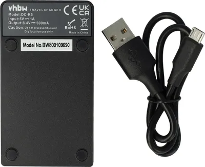 Produktbild von vhbw USB-C Ladegerät kompatibel mit Leica Digilux 3, 1 Kamera - Ladeschale + USB-C Kabel Ladeanzeige