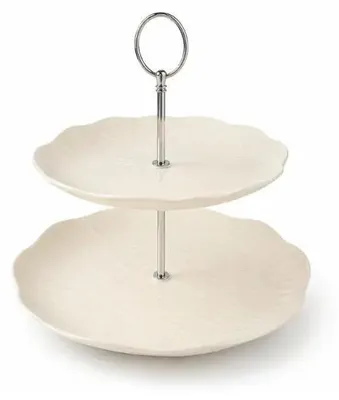 Produktbild von Bavary Etagere 2-stufig Beige, Ø 20,5 cm und Ø 27,3 cm
