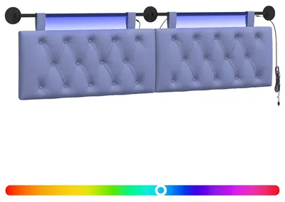 Produktbild von Hängendes Kopfteil Mit LED Licht Jeans blau Stoff