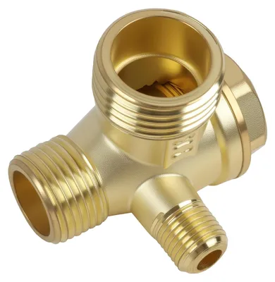 Imagen del producto de Válvula de retención roscada de 3 vías, de 20 x 16 x 10 mm, para compresores