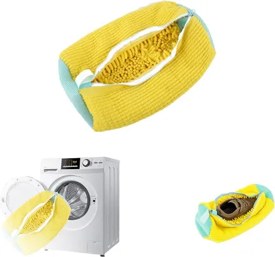 Produktbild von Wäschesack für Schuhe, Waschbeutel, Waschmaschine, wiederverwendbar, Netz, Wasch