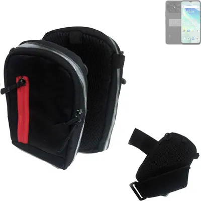 Produktbild von K-S-Trade Outdoor Gürteltasche Holster Umhängetasche kompatibel mit UMIDIGI G5 schwarz Handy Tasche Case travelbag Schutz Hülle Handy Hülle