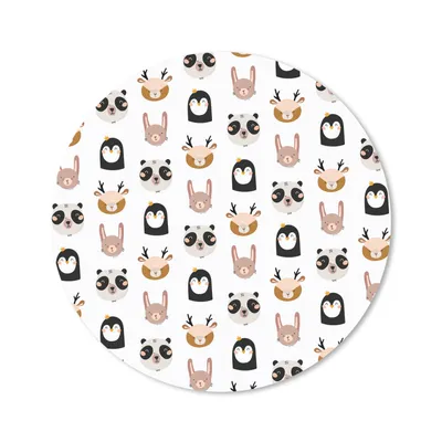 Produktbild von MuchoWow® Mauspad Mousepad Tiere - Muster - Natur 40x40 cm - Mousepads - Maus Mat - Pad - Mausunterlage - Schreibtisch Accessoires