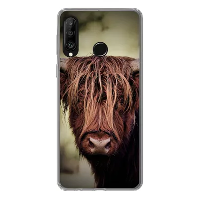 Produktbild von MuchoWow® Handyhülle Schutzhülle Hülle für Huawei P30 Lite Schottischer Hochländer - Licht - Porträt - Natur Silikon Softcase Handy Hülle - Handyhülle