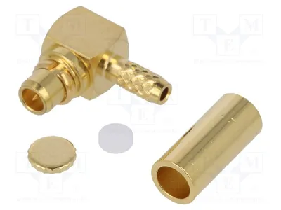 Productafbeelding van 1x Hoekconnector, mannelijk, M, RG178U, 50Ω, voor kabels RF12-08A-T-21-50-G -, M-