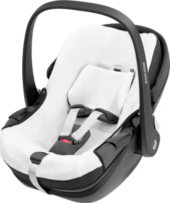 Immagine prodotto di Copertina estiva Maxi-Cosi in Cotonelogico per Pebble 360, Pebble 360 Pro, copertina per seggiolino, lavabile in lavatrice, cotone sostenibile, bianco naturale