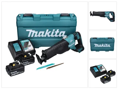 Immagine prodotto di Sega a batteria Makita DJR 187 RTK 18 V Brushless + 2x batteria 5,0 Ah + caricabatterie + valigetta