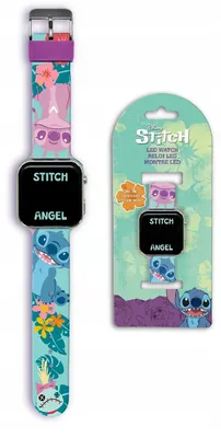 Zdjęcie produktu dla Cyfrowy Zegarek LED Dziecięcy dla Dziecka Dzieci Lilo i Stitch Disney / LAS4197