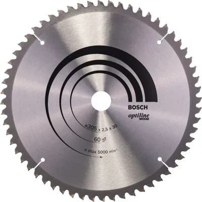 Image de Lame de scie circulaire Optiline Wood Ø 30mm - 305 x 30 x 2,5 mm, 60 - 2 608 640 441