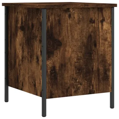 Zdjęcie produktu dla vidaXL Ławka ze schowkiem dąb wędzony 40x42,5x50 cm materiał drewnopochodny