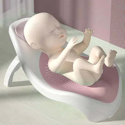 Productafbeelding van Opvouwbare, lichtgewicht babybadsteun in roze
