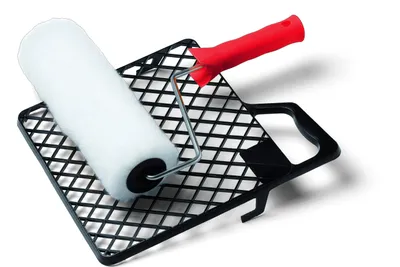 Produktbild von Schuller BASELINE-R,Farbwalze,18cm mit 6 mm Bügel und Abstreifgitter Set