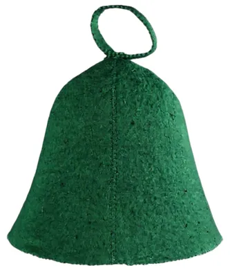 Produktbild von Saunahut aus Wollfilz (Grün 1006) Saunamütze mit witzigen Motiven, Filz Kopfschutz Saunakappe Filzkappe Mütze Filzhut Kappe Sauna Hut