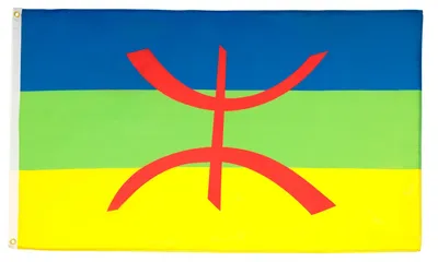 Produktbild von Kabylei-Flagge, 150 x 90 cm, 100% Polyester, mit Metallösen, 2 Stück