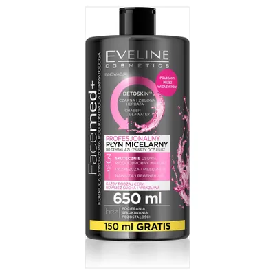 Produktbild von Eveline Facemed+ Professionelle Mizellenlösung 3in1, 650 ml
