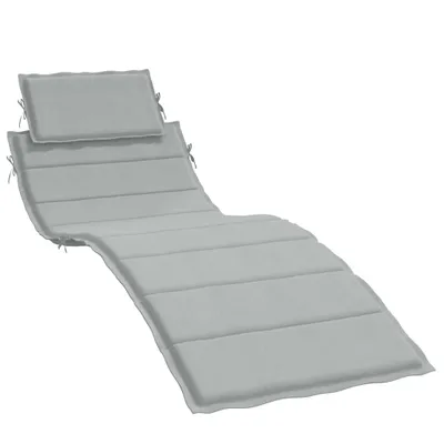 Immagine prodotto di Cuscino lettino Melange grigio chiaro 186x58x3 cm in tessuto