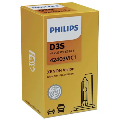 Obrázok produktu pre Philips Vision 42403VIC1, 35 W, 42 V, Xenon, 4300 K, 1 kusov